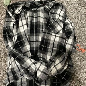 Black and white flannel